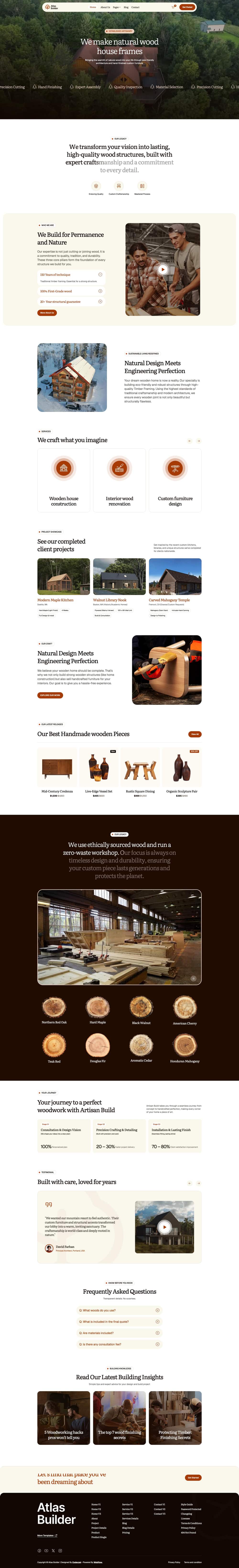 Atlas Builder — a General Contractors website design